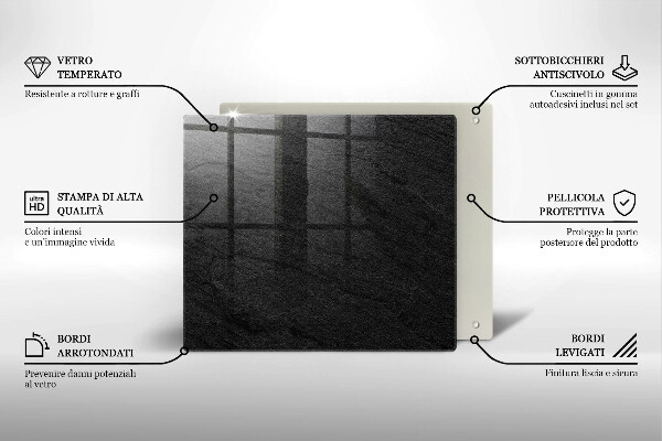 Zaščitna plošča za štedilnik Kamnita tekstura