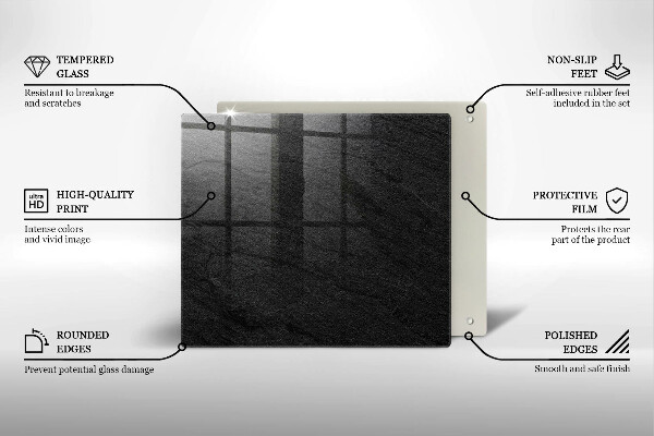 Zaščitna plošča za štedilnik Kamnita tekstura