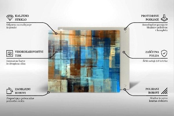 Zaščitna plošča za štedilnik Poslikano ozadje