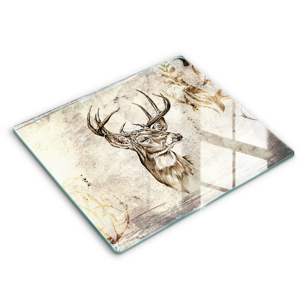 Zaščitna plošča za štedilnik Ilustracija živali jelena