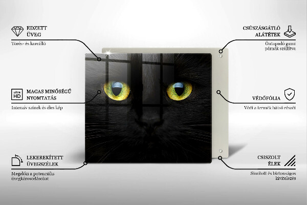 Zaščitna plošča za štedilnik Živalske mačje oči