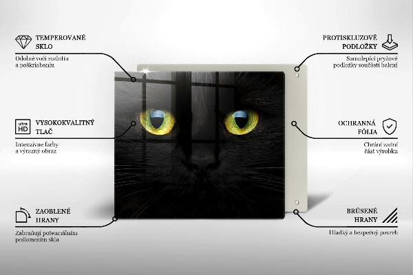 Zaščitna plošča za štedilnik Živalske mačje oči