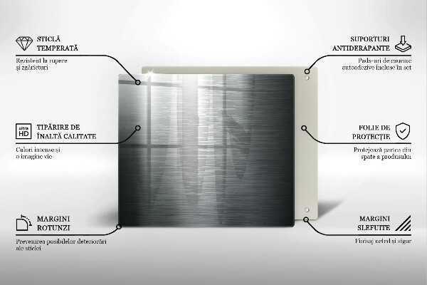 Zaščitna plošča za štedilnik Kovinska tekstura