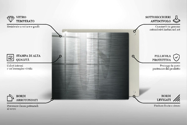 Zaščitna plošča za štedilnik Kovinska tekstura