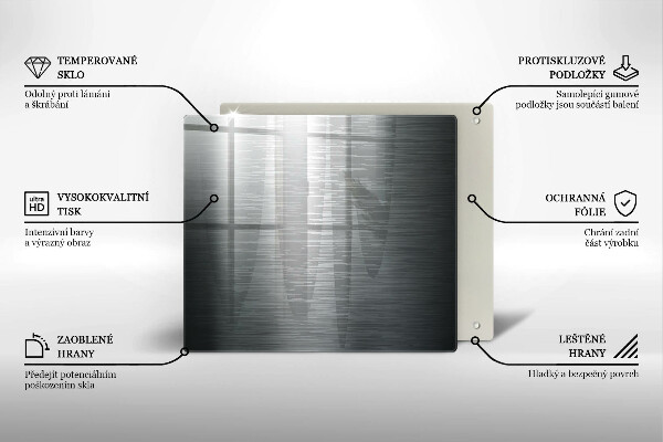 Zaščitna plošča za štedilnik Kovinska tekstura