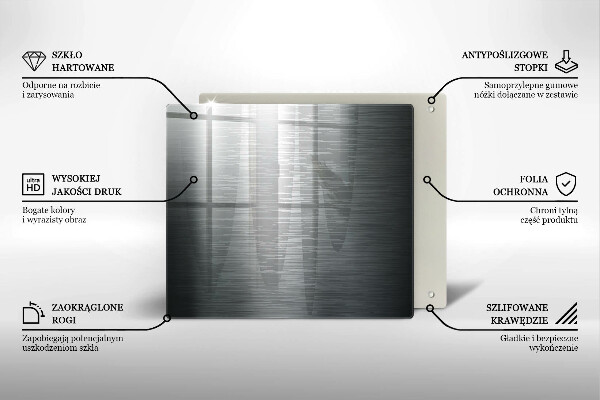 Zaščitna plošča za štedilnik Kovinska tekstura