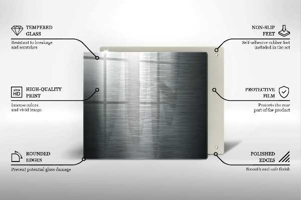 Zaščitna plošča za štedilnik Kovinska tekstura