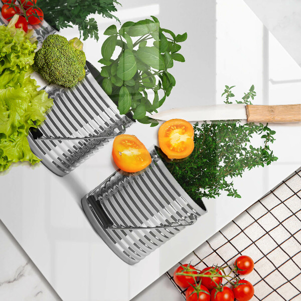 Zaščitna plošča za štedilnik Lončki z zeliščnimi rastlinami