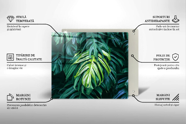 Zaščitna plošča za štedilnik Listi divje monstere