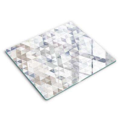Zaščitna plošča za štedilnik Vzorec trikotnikov