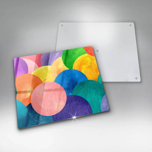 Zaščitna plošča za štedilnik Pisani krogi