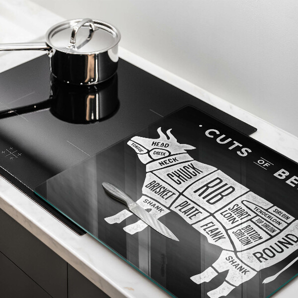 Zaščitna plošča za štedilnik Govedina iz kravjega mesa