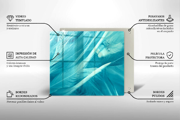 Zaščitna plošča za štedilnik Nežno perje