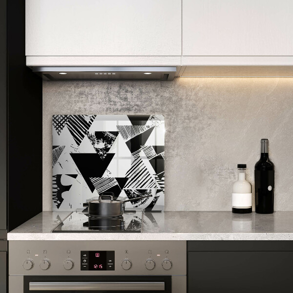 Zaščitna plošča za štedilnik Geometrijski trikotniki