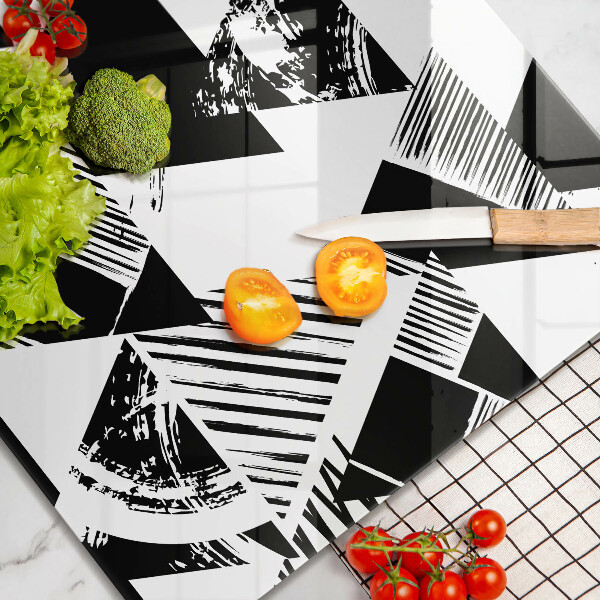 Zaščitna plošča za štedilnik Geometrijski trikotniki