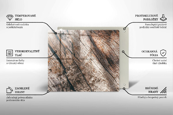 Zaščitna plošča za štedilnik Struktura lesa