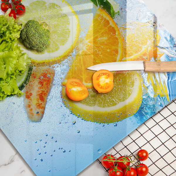 Zaščitna plošča za štedilnik Sočna citrusna voda