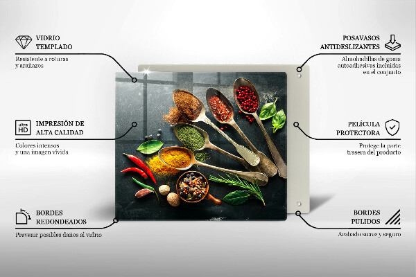 Stenska zaščitna plošča za štedilnik Kuhinjske žlice začimb