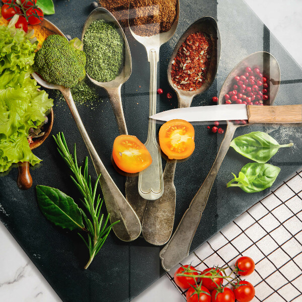 Stenska zaščitna plošča za štedilnik Kuhinjske žlice začimb