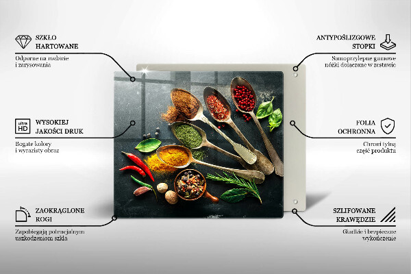 Stenska zaščitna plošča za štedilnik Kuhinjske žlice začimb