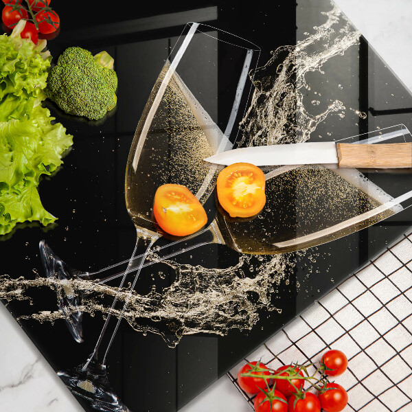 Stenska zaščitna plošča za štedilnik Kozarci za šampanjec