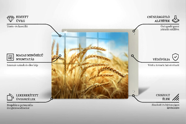 Zaščitna plošča za štedilnik Klasje žit na polju