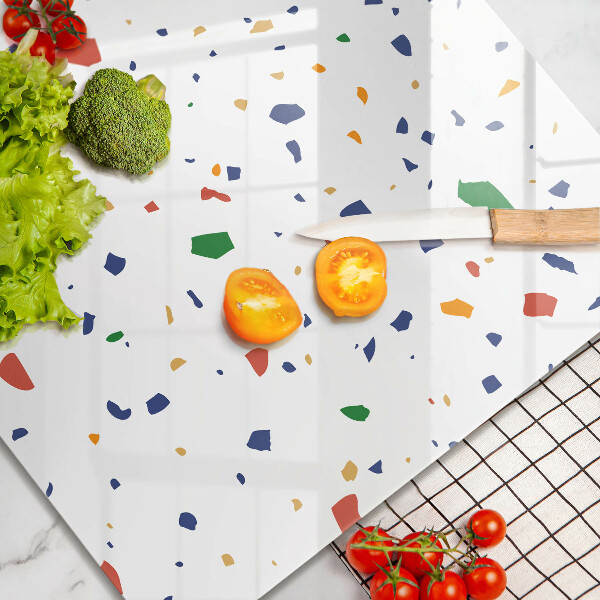 Stenska zaščitna plošča za štedilnik Pisana kamnina