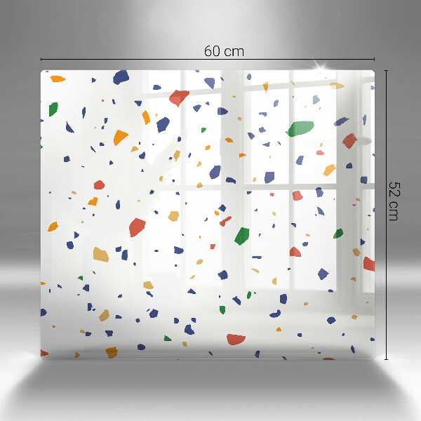 Stenska zaščitna plošča za štedilnik Pisana kamnina