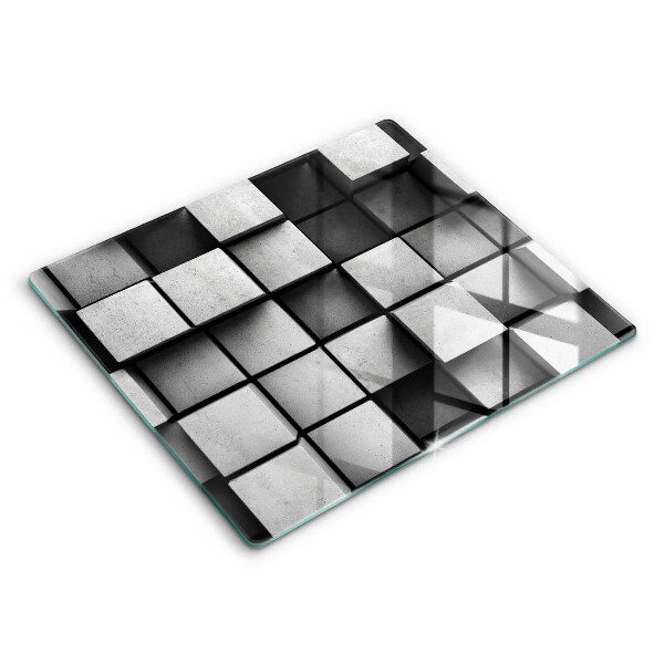 Stenska zaščitna plošča za štedilnik 3D geometrijsko ozadje