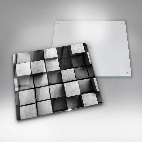 Stenska zaščitna plošča za štedilnik 3D geometrijsko ozadje