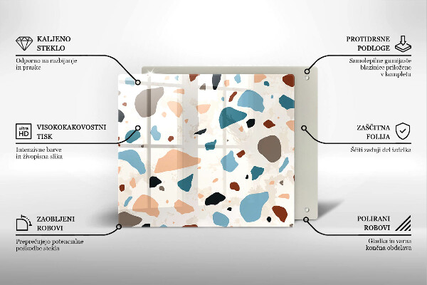 Stenska zaščitna plošča za štedilnik Dekorativna kamenina