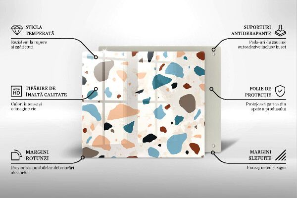 Stenska zaščitna plošča za štedilnik Dekorativna kamenina