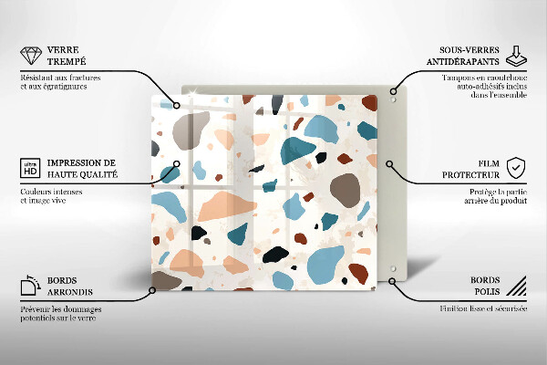 Stenska zaščitna plošča za štedilnik Dekorativna kamenina