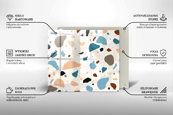 Stenska zaščitna plošča za štedilnik Dekorativna kamenina