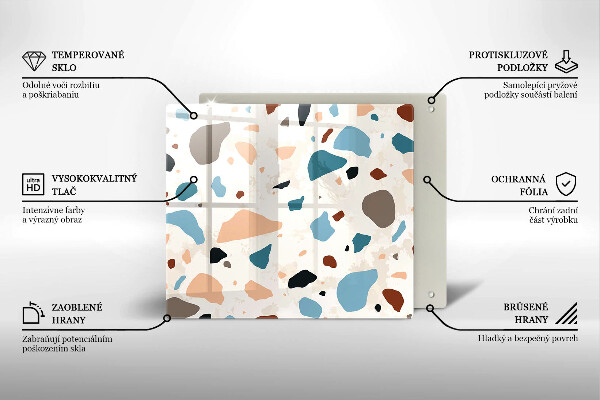 Stenska zaščitna plošča za štedilnik Dekorativna kamenina