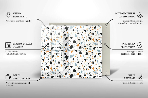 Stenska zaščitna plošča za štedilnik Dekorativna kamenina