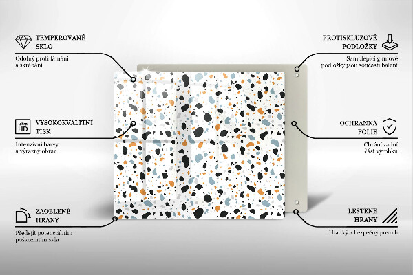 Stenska zaščitna plošča za štedilnik Dekorativna kamenina