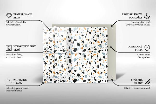 Stenska zaščitna plošča za štedilnik Dekorativna kamenina