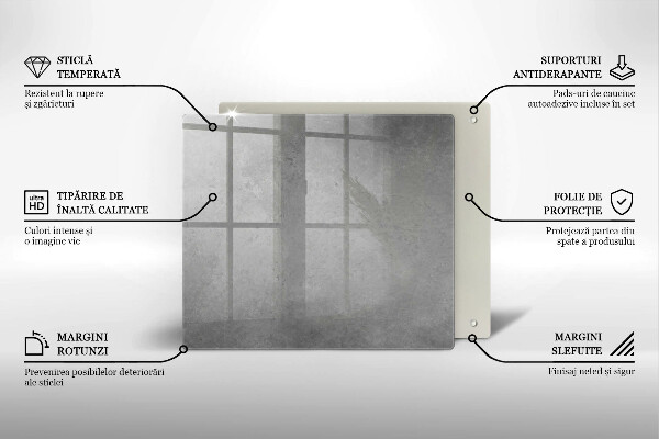 Zaščitna plošča za štedilnik Ozadje s teksturo betona