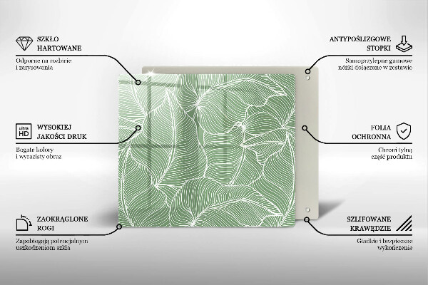 Zaščitna plošča za štedilnik Linearni listi