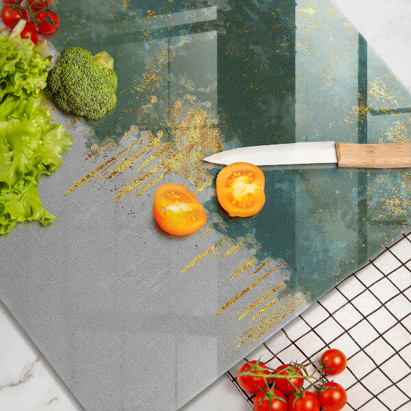 Zaščitna plošča za štedilnik Abstrakcija z zlatom