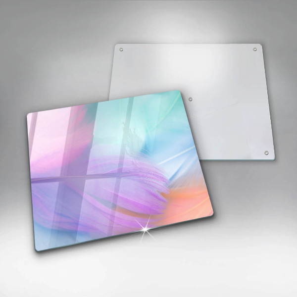 Stenska zaščitna plošča za štedilnik Pastelno perje