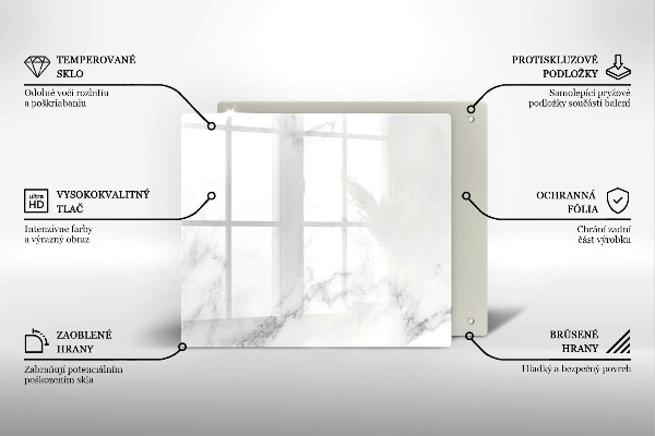 Stenska zaščitna plošča za štedilnik Moderni marmor