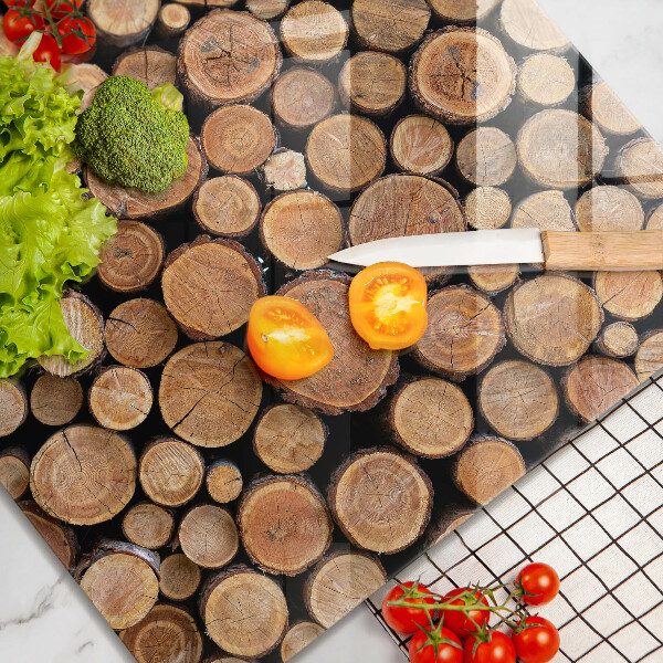 Stenska zaščitna plošča za štedilnik Drevesna debla