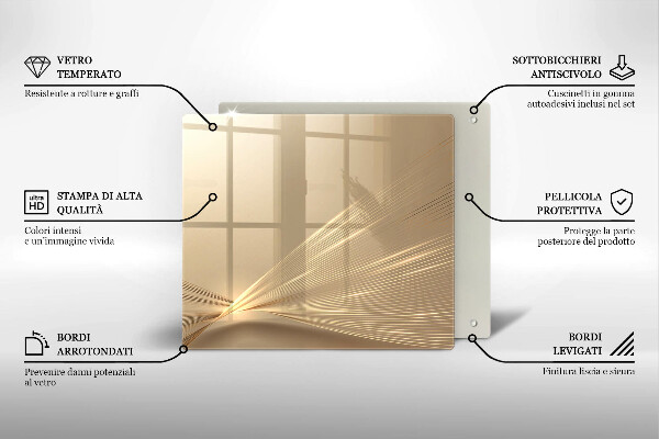 Stenska zaščitna plošča za štedilnik Moderna abstrakcija