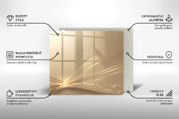 Stenska zaščitna plošča za štedilnik Moderna abstrakcija