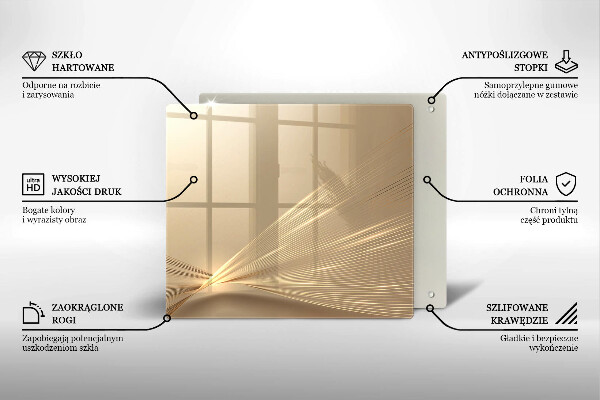 Stenska zaščitna plošča za štedilnik Moderna abstrakcija