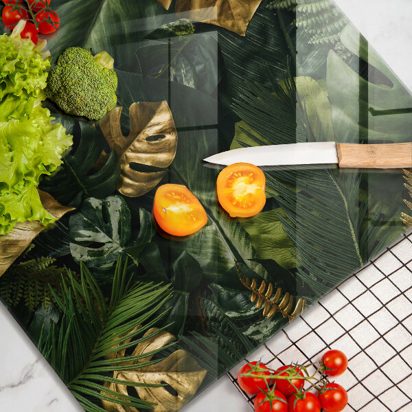 Zaščitna plošča za štedilnik Zlati listi monstere