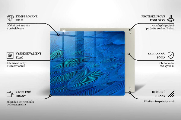 Zaščitna plošča za štedilnik Ptičje perje