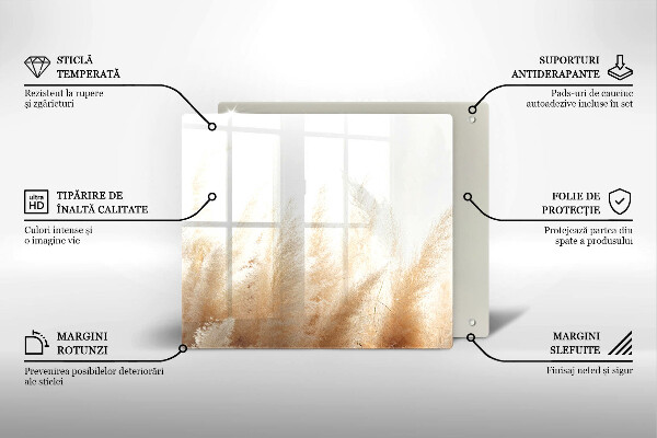 Zaščitna plošča za štedilnik Pampaška trava